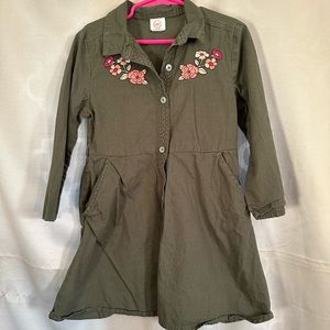Wonder Nation Girls Army Green Dress Size 6x